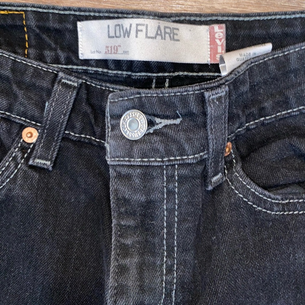 Levi's Women's Low Flare Black Jeans - Picture 5 of 5